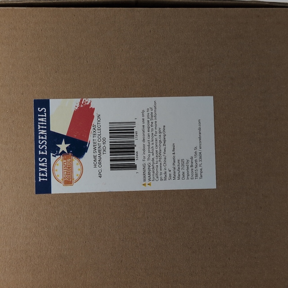 Home Sweet Texas 4pc Ornament Collection - Picture 6 of 6